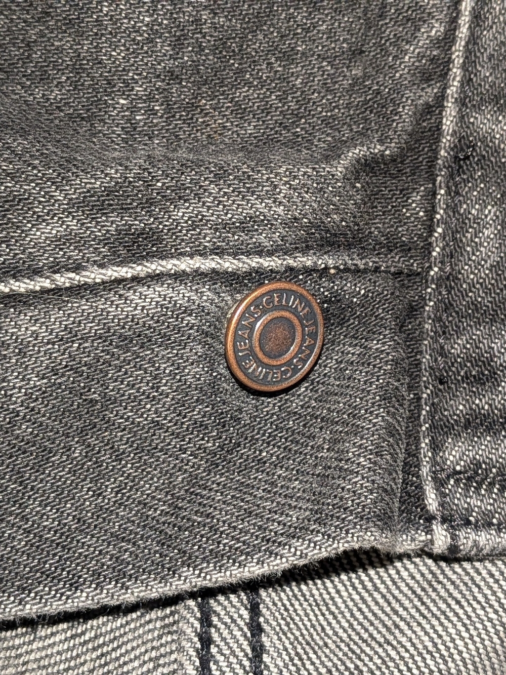 Celine "Wesley" Distressed Black Relaxed Japanese denim Jeans 32x31 - Picture 5 of 9